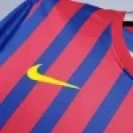 11-12 Barcelona Retro Jersey Home Soccer Shirt